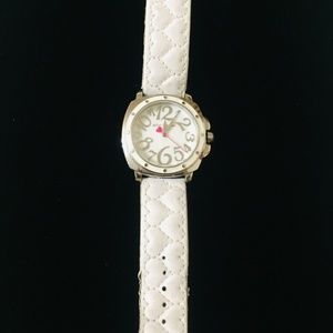 Betsey Johnson Silver-Tone  Ladies Watch